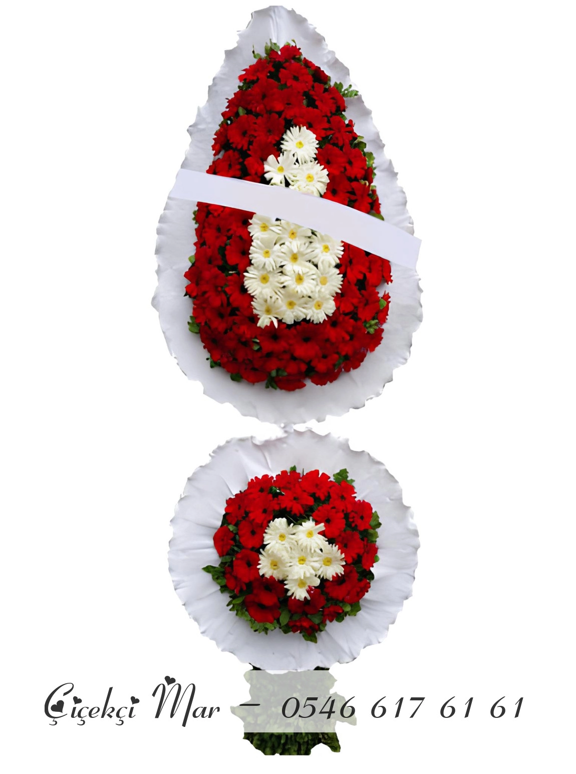 2 Katlı Düğün Çiçeği Çelenk