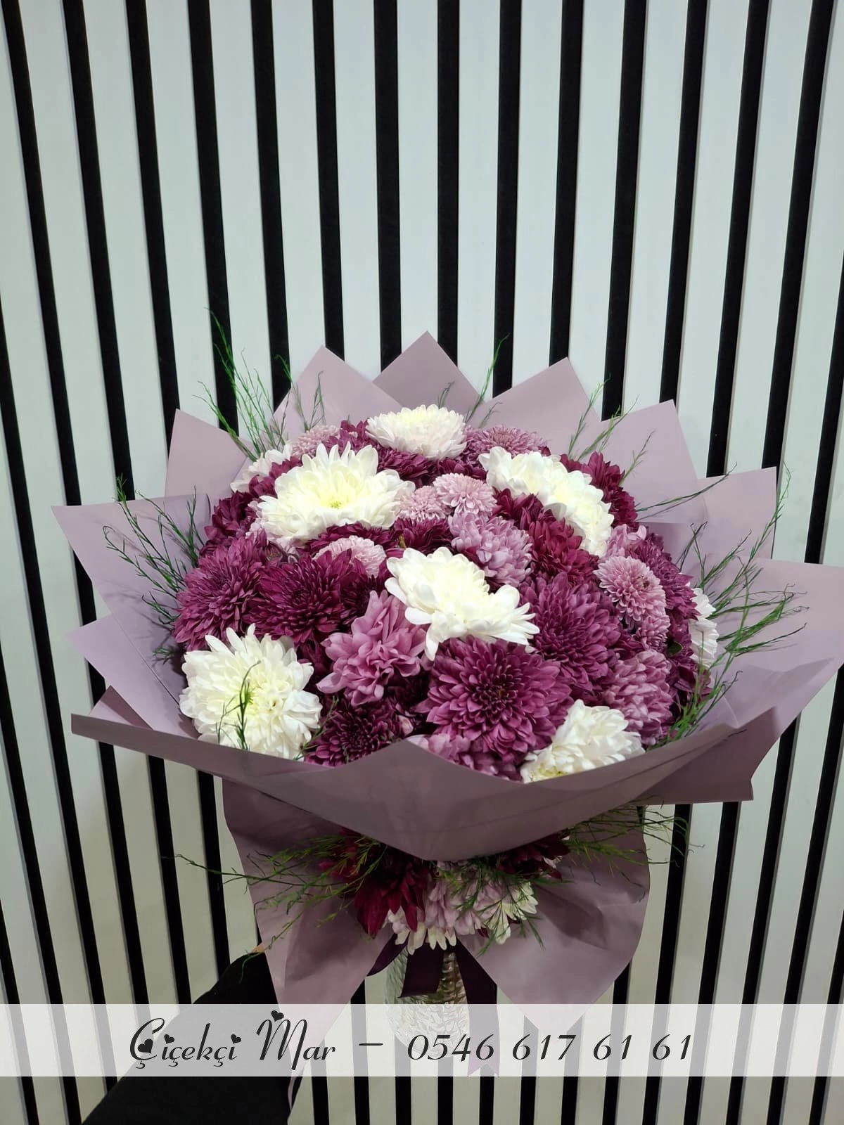 Kasımpatı Buketi Mor