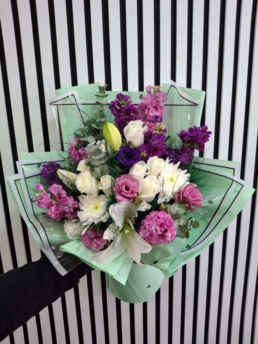 Gül Lilyum Karışık Buket