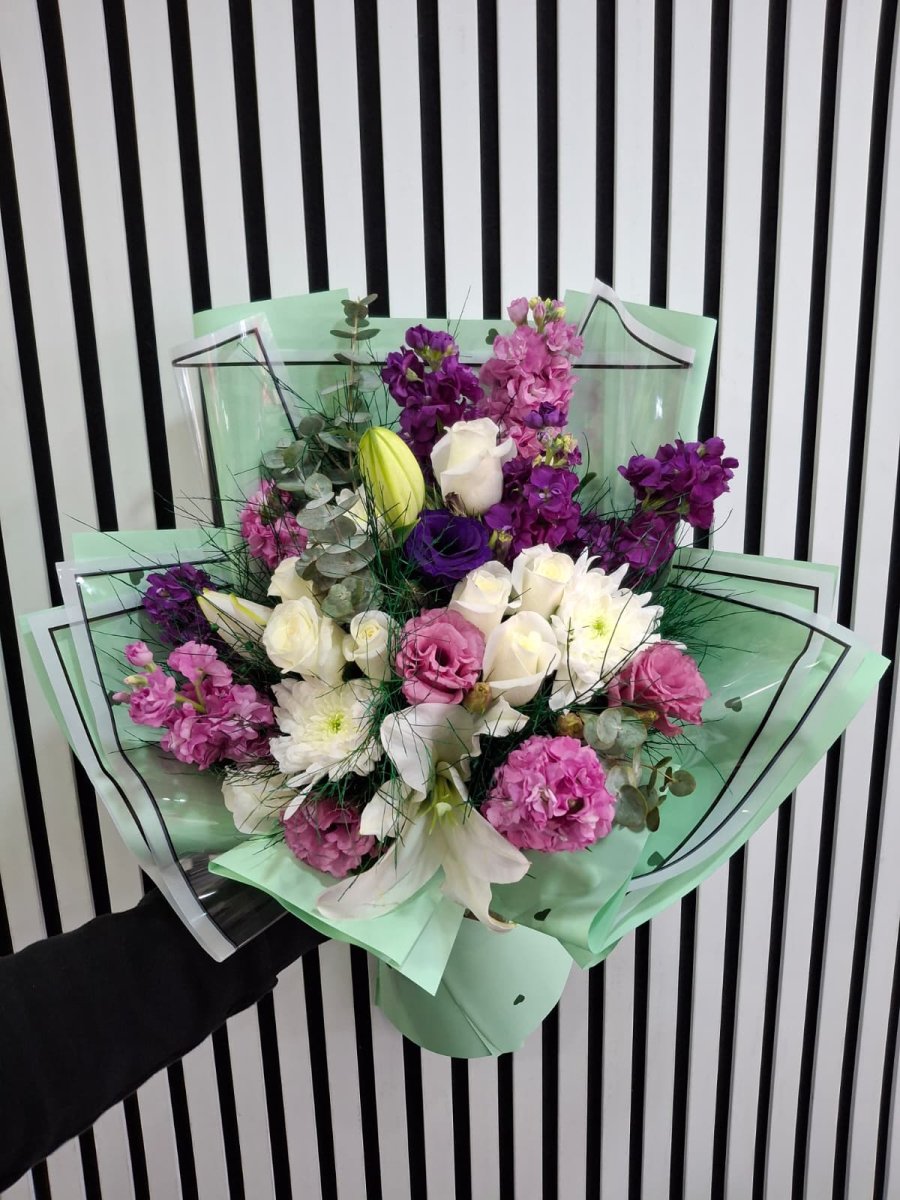 Gül Lilyum Karışık Buket