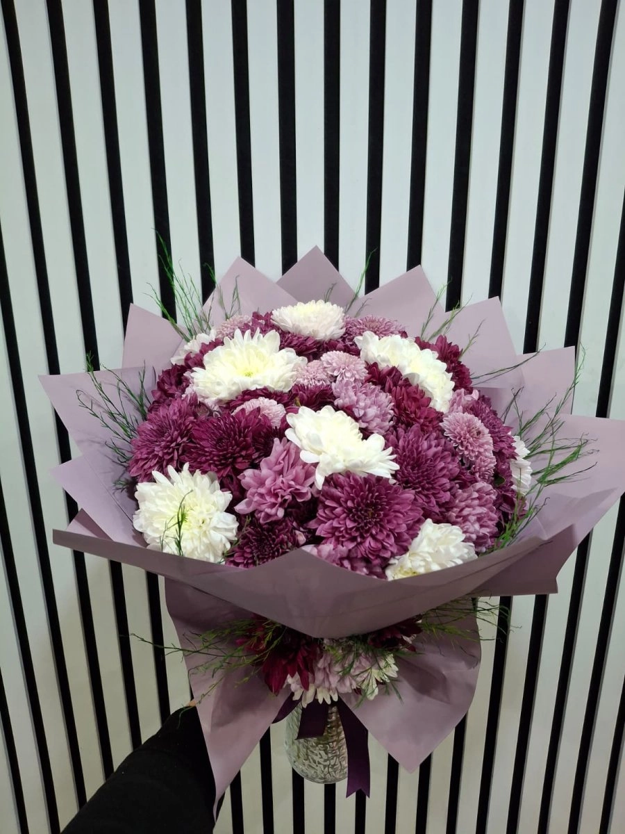 Kasımpatı Buketi Mor