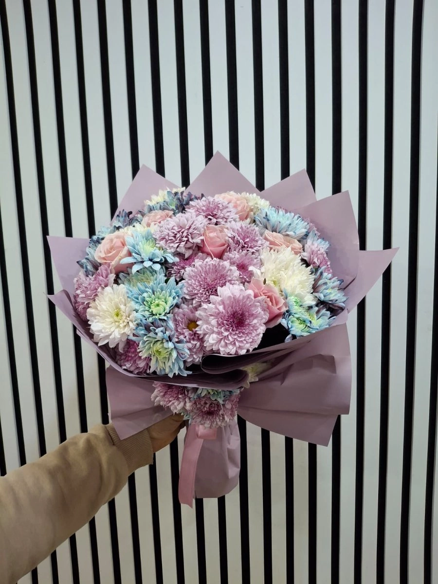 Kasımpatı Ve Gül Buketi