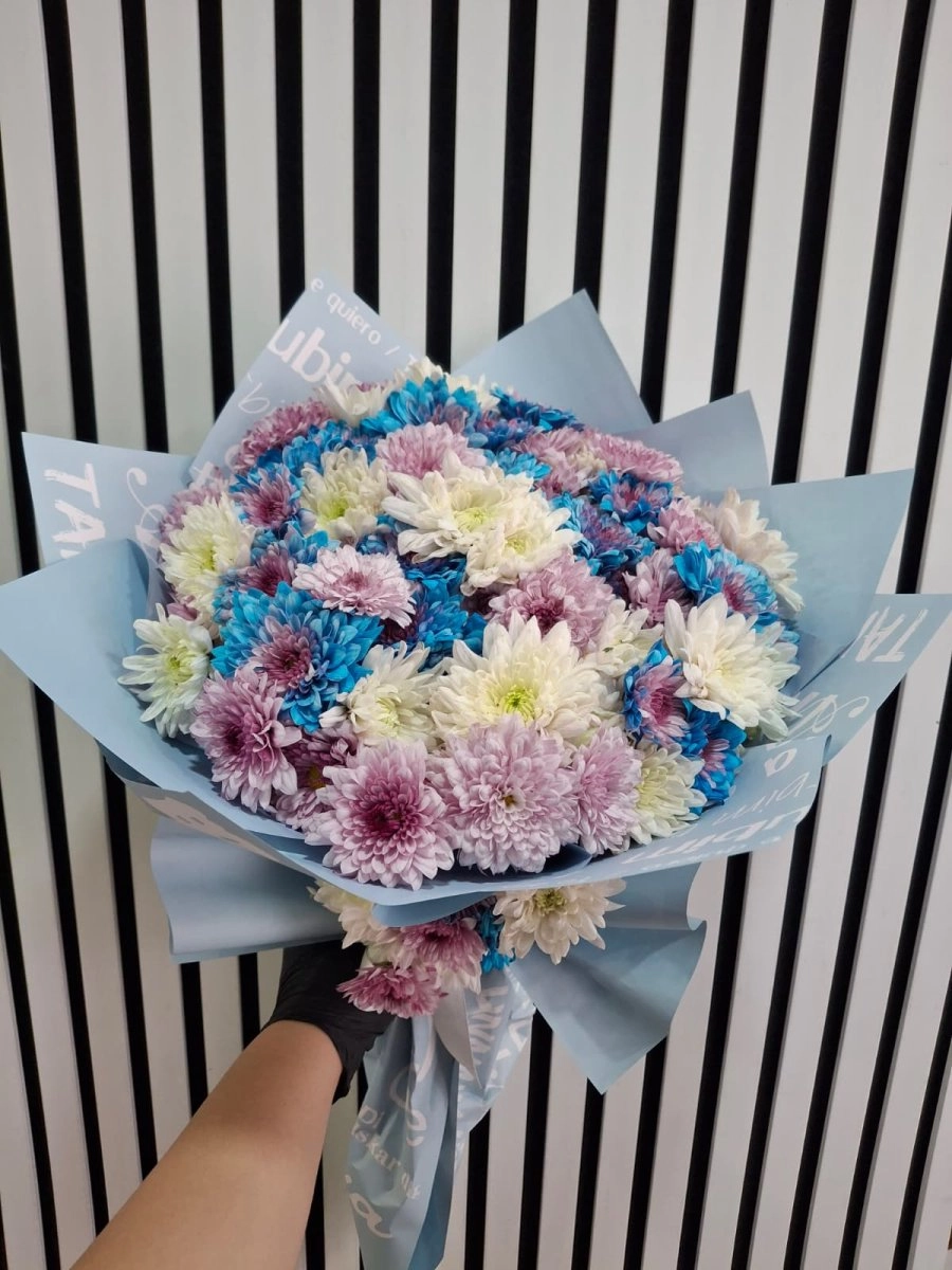 Turkuaz Kasımpatı Buketi