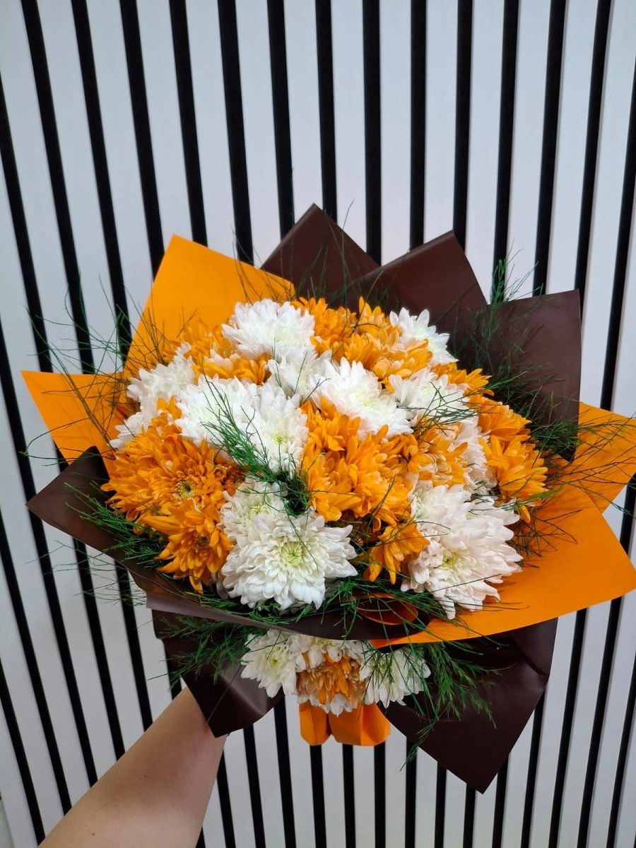 Turuncu Kasımpatı Buketi